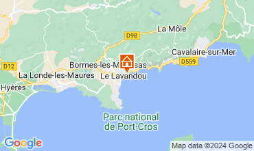 Map Le Lavandou Apartment 118987