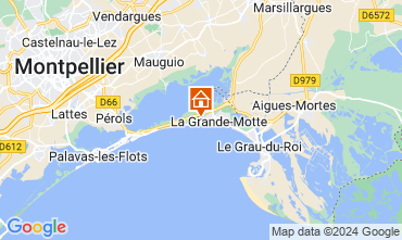 Map La Grande Motte Apartment 128806