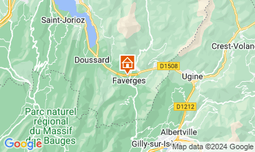 Map Annecy Vacation rental 127118