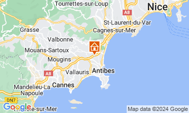 Map Antibes Villa 127371