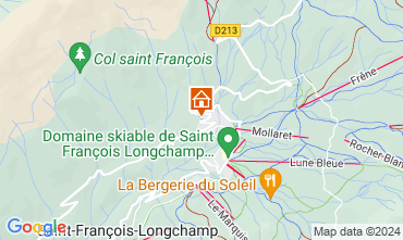 Map Saint Franois Longchamp Chalet 77938