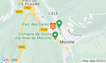 Map Morzine Apartment 28154