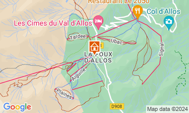 Map Val d'Allos One-room apartment 39211