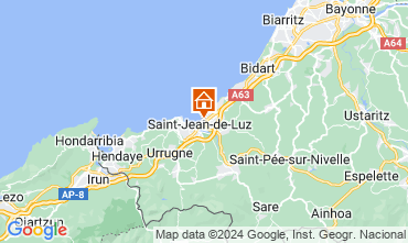 Map Saint Jean de Luz Apartment 122594