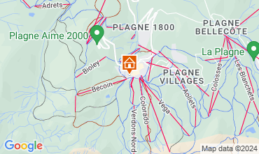 Map La Plagne Chalet 120544