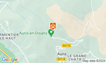 Map Auris en Oisans Apartment 63354