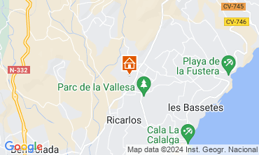 Map Calpe Villa 117542