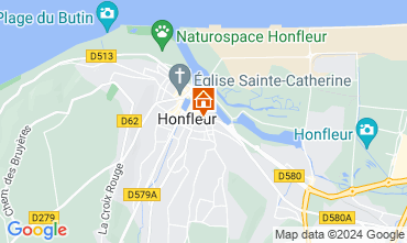 Map Honfleur One-room apartment 77332