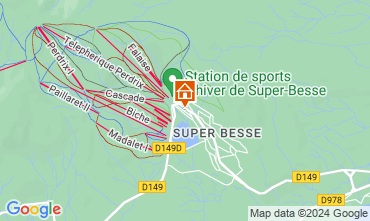 Map Besse - Super Besse One-room apartment 26162