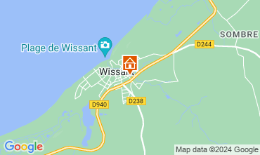 Map Wissant Vacation rental 125142