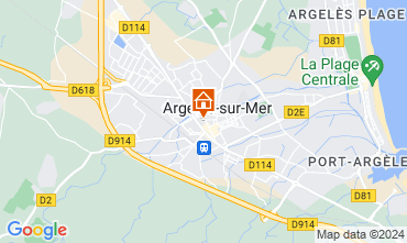 Map Argeles sur Mer House 128562