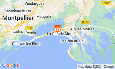Map La Grande Motte Apartment 44888