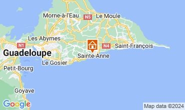 Map Sainte Anne (Guadeloupe) Apartment 86596