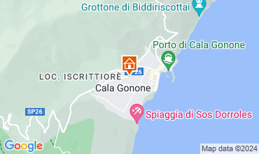 Map Cala Gonone Apartment 106360