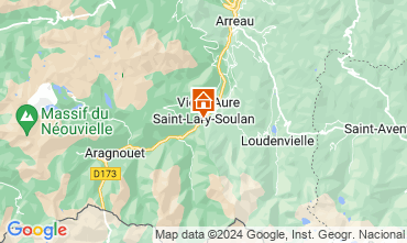 Map Saint Lary Soulan Apartment 4439