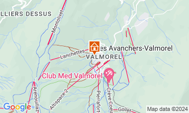 Map Valmorel Apartment 57921