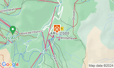 Map Les Arcs One-room apartment 90792