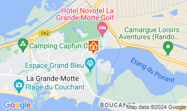 Map La Grande Motte Apartment 105742