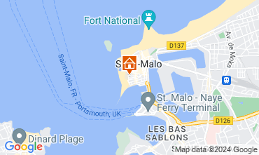 Map Saint Malo Apartment 129036