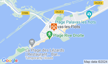 Map Palavas-les-Flots Apartment 85785