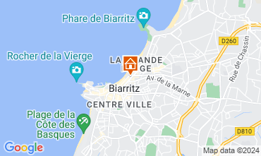 Map Biarritz One-room apartment 123305