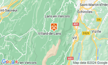 Map Villard de Lans - Correnon en Vercors Apartment 18291