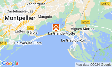 Map La Grande Motte Apartment 105795