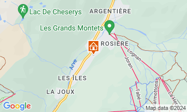 Map Chamonix Mont-Blanc Apartment 116295