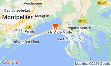 Map La Grande Motte Apartment 102454