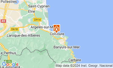 Map Collioure One-room apartment 93662