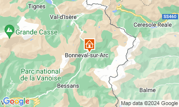 Map Bonneval sur Arc Apartment 26003