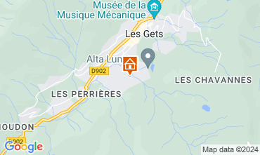 Map Les Gets Chalet 112178