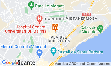 Map Alicante Apartment 127719