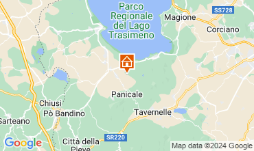 Map Castiglione del Lago Apartment 123956