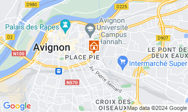 Map Avignon One-room apartment 102312