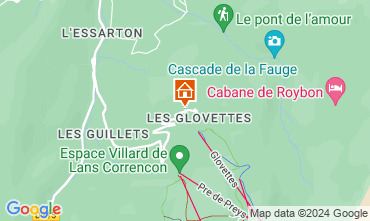 Map Villard de Lans - Correnon en Vercors Chalet 48608