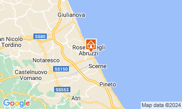 Map Roseto degli Abruzzi Apartment 120177