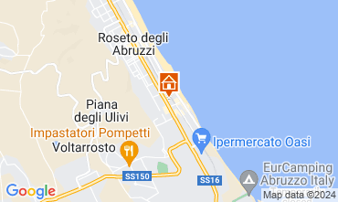 Map Roseto degli Abruzzi Apartment 120177