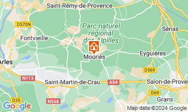 Map Les Baux de Provence Vacation rental 12631