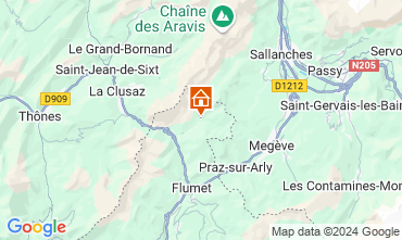 Map La Giettaz en Aravis Apartment 107658