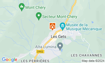 Map Les Gets Chalet 1350