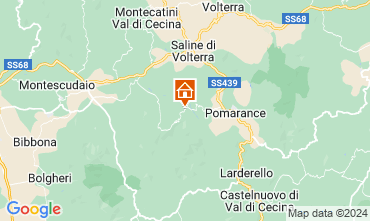 Map Volterra Vacation rental 106681
