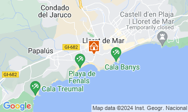 Map Lloret de Mar Apartment 127672