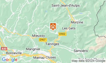 Map Praz de Lys Sommand Apartment 129137