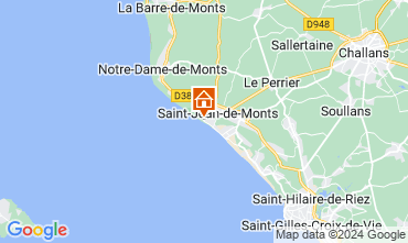 Map Saint Jean de Monts One-room apartment 79404