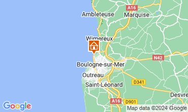 Map Boulogne/mer Villa 117469