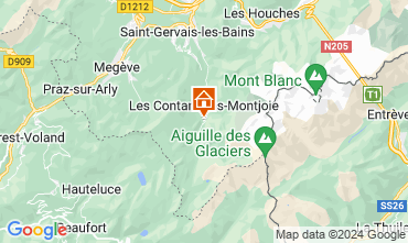 Map Les Contamines Montjoie Apartment 48559