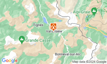 Map Val d'Isre Apartment 121693