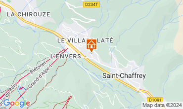 Map Serre Chevalier Apartment 60452