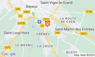 Map Bayeux Vacation rental 78802